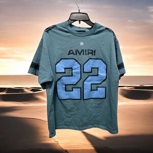 AMIRI 22 blue Graphic Tee size medium made in the USA